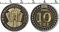 Продать Монеты Молдавия 10 лей 2020 Биметалл