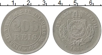 Продать Монеты Бразилия 200 рейс 1871 Медно-никель