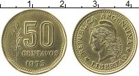 Продать Монеты Аргентина 50 сентаво 1973 Латунь