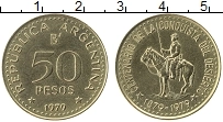 Продать Монеты Аргентина 50 песо 1979 Латунь