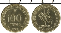 Продать Монеты Аргентина 100 песо 1979 Латунь