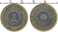 Продать Монеты Аргентина 2 песо 2010 Биметалл