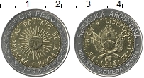 Продать Монеты Аргентина 1 песо 1996 Биметалл