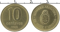 Продать Монеты Аргентина 10 сентаво 1994 Латунь
