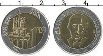 Продать Монеты Аргентина 1 песо 2001 Биметалл