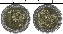 Продать Монеты Аргентина 1 песо 1996 Биметалл