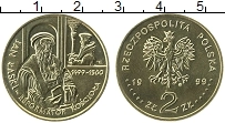 Продать Монеты Польша 2 злотых 1999 Латунь