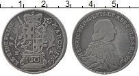 Продать Монеты Фульда 20 крейцеров 1765 Серебро