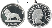 Продать Монеты Конго 5 франков 2005 Серебро