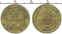 Продать Монеты Коста-Рика 10 сентим 1946 Латунь