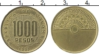 Продать Монеты Колумбия 1000 песо 1998 Латунь