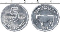 Продать Монеты Уругвай 5 сентесим 1977 Алюминий