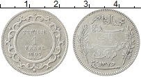 Продать Монеты Тунис 1 франк 1907 Серебро