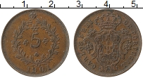 Продать Монеты Азорские острова 5 рейс 1901 Медь