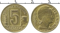 Продать Монеты Аргентина 5 сентаво 1944 Бронза