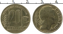 Продать Монеты Аргентина 20 сентаво 1949 Бронза