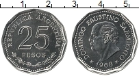 Продать Монеты Аргентина 25 песо 1968 Сталь покрытая никелем