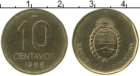 Продать Монеты Аргентина 10 сентаво 1988 Латунь