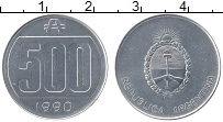 Продать Монеты Аргентина 500 аустралес 1990 Алюминий