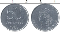 Продать Монеты Аргентина 50 сентаво 1983 Алюминий