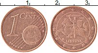 Продать Монеты Литва 1 евроцент 2015 Бронза