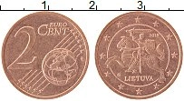 Продать Монеты Литва 2 евроцента 2015 Бронза