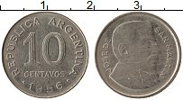 Продать Монеты Аргентина 10 сентаво 1956 Сталь покрытая никелем