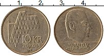 Продать Монеты Норвегия 10 крон 2005 Латунь