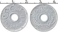 Продать Монеты Индокитай 5 центов 1943 Алюминий
