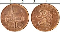 Продать Монеты Чехия 10 крон 2003 Медь