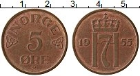 Продать Монеты Норвегия 5 эре 1955 Бронза