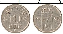 Продать Монеты Норвегия 10 эре 1952 Медно-никель