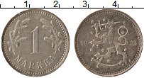 Продать Монеты Финляндия 1 марка 1921 Медно-никель