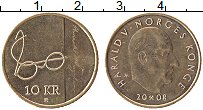 Продать Монеты Норвегия 10 крон 2008 Медно-никель