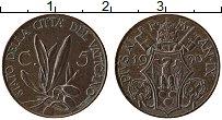 Продать Монеты Ватикан 5 сентим 1932 Медь