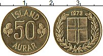 Продать Монеты Исландия 50 аурар 1969 Латунь