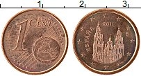 Продать Монеты Испания 1 евроцент 2011 сталь с медным покрытием