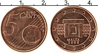 Продать Монеты Мальта 5 евроцентов 2008 Медь