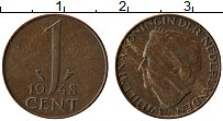 Продать Монеты Нидерланды 1 цент 1948 Медь