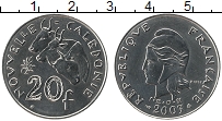 Продать Монеты Новая Каледония 20 франков 2003 Медно-никель