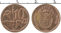 Продать Монеты ЮАР 10 центов 2012 Бронза