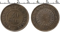 Продать Монеты Бразилия 40 рейс 1889 Медь