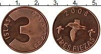 Продать Монеты Галапагосские острова 3 пиза 2008 Медь