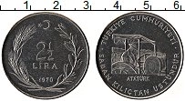 Продать Монеты Турция 2 1/2 лиры 1970 Медно-никель