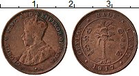 Продать Монеты Цейлон 1/2 цента 1914 Медь