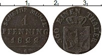 Продать Монеты Пруссия 1 пфенниг 1822 Медь
