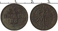 Продать Монеты Франкфурт 1 хеллер 1856 Медь