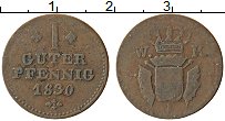 Продать Монеты Шаумбург-Гессен 1 пфенниг 1830 Медь