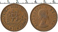 Продать Монеты Южная Африка 1 пенни 1955 Медь