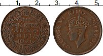Продать Монеты Британская Индия 1/4 анны 1939 Бронза
